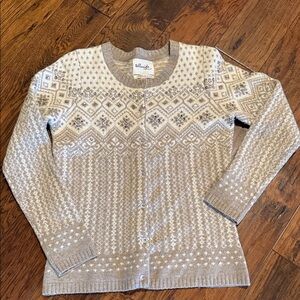Telluride Lambswool Blend Crewneck Sweater - Cream Taupe